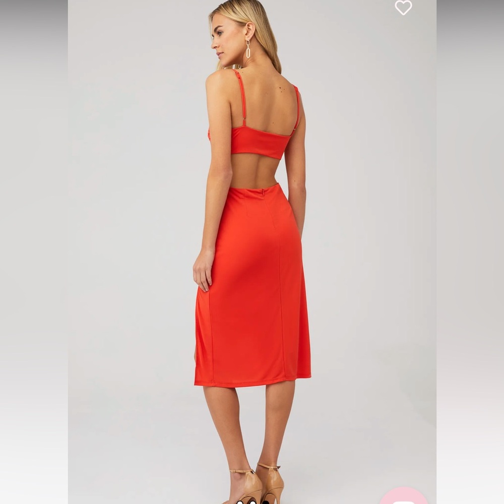 ASTR backless midi dress